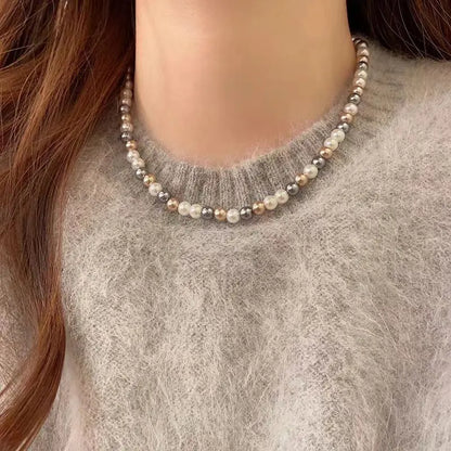 Coloured Glass Pearl Necklace - Angel Wishes
