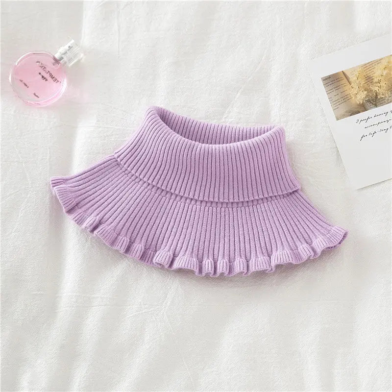 Knitted False Neck Wool High Collar Angel Wishes
