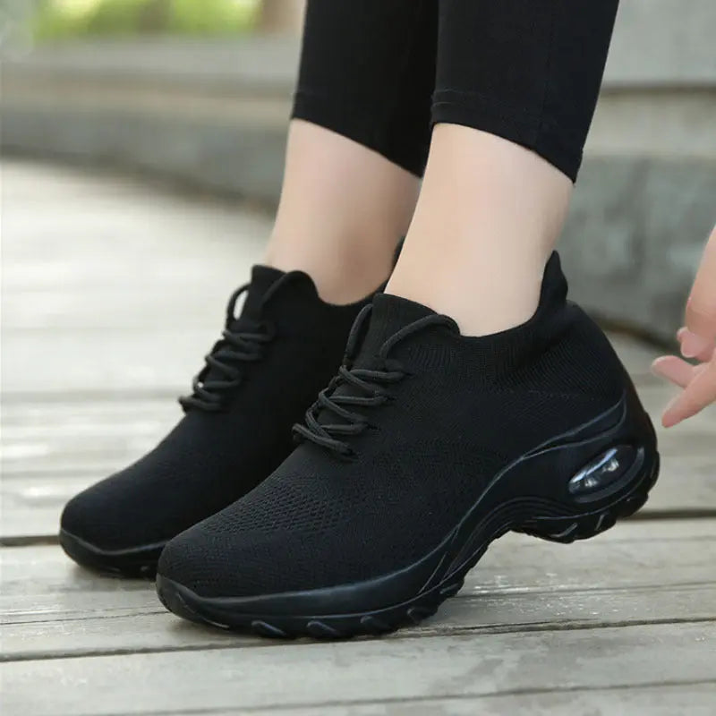 Sports shoes women flying knit socks shoes shaking shoes Angel Wishes