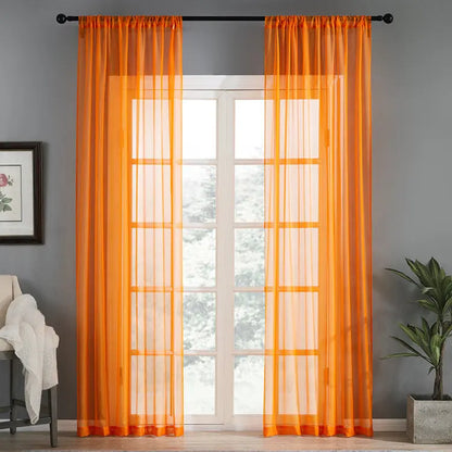 Pure Colour Cotton Curtains Window Screen Angel Wishes