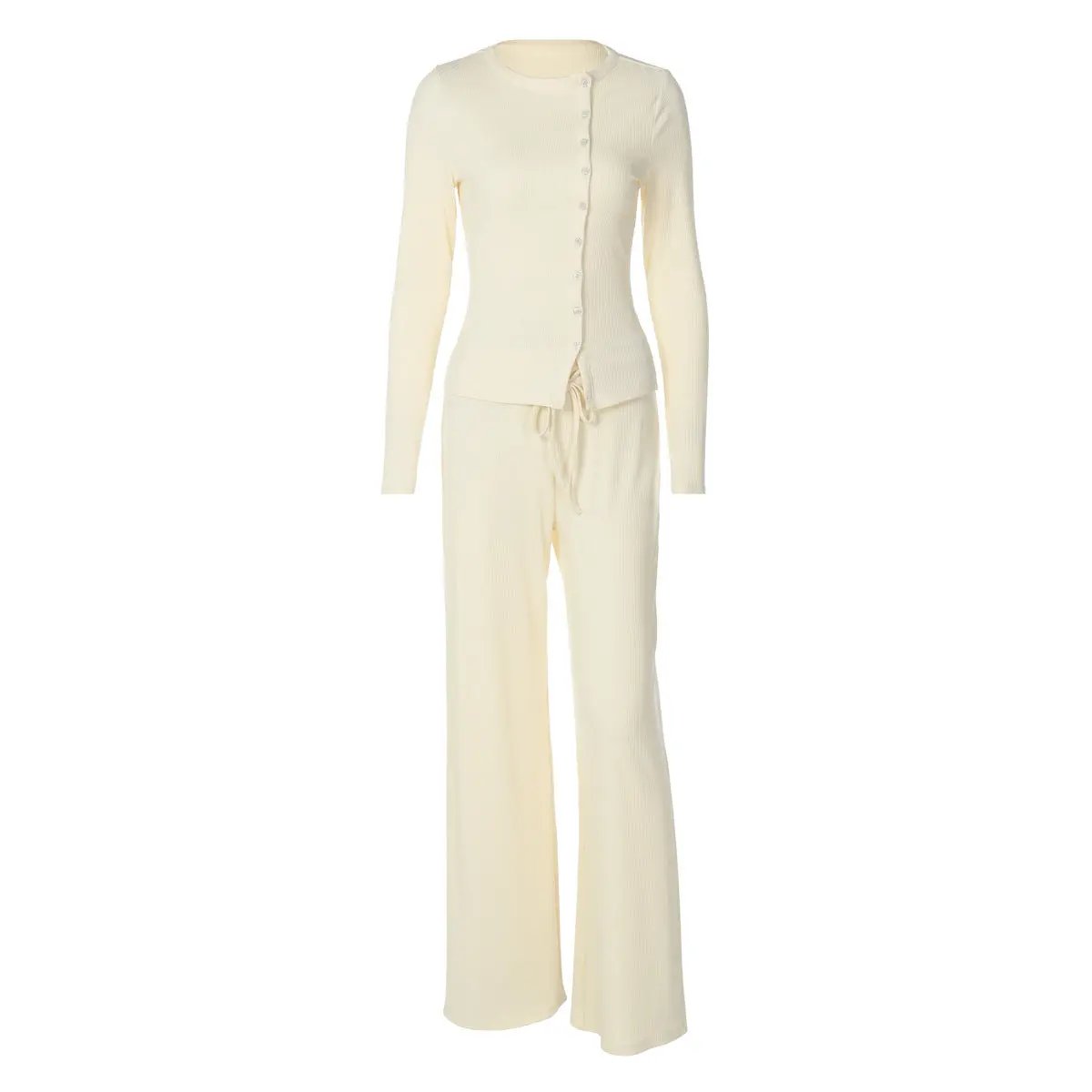 Long-sleeved Top And Trousers Two-piece Set Angel Wishes