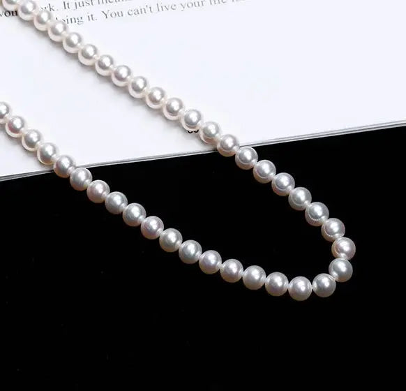 Stylish Pearl Necklace Angel Wishes