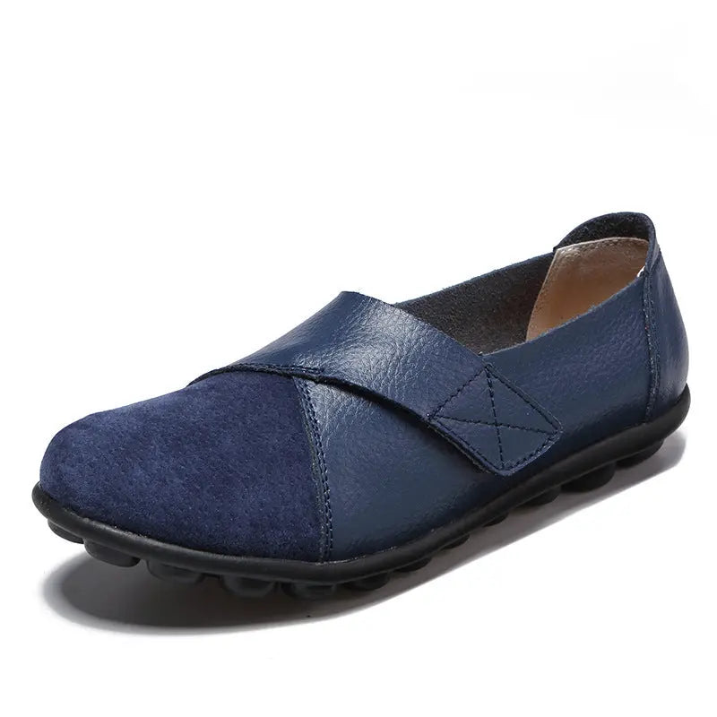 Women Loafers Patchwork Soft Sole Flat Shoes Angel Wishes
