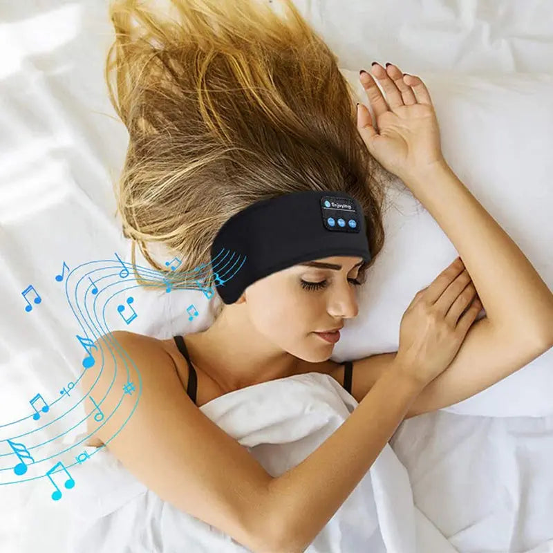 Wireless Bluetooth Headband Sleep Eye Mask Speaker Headphones Headset Sport Angel Wishes