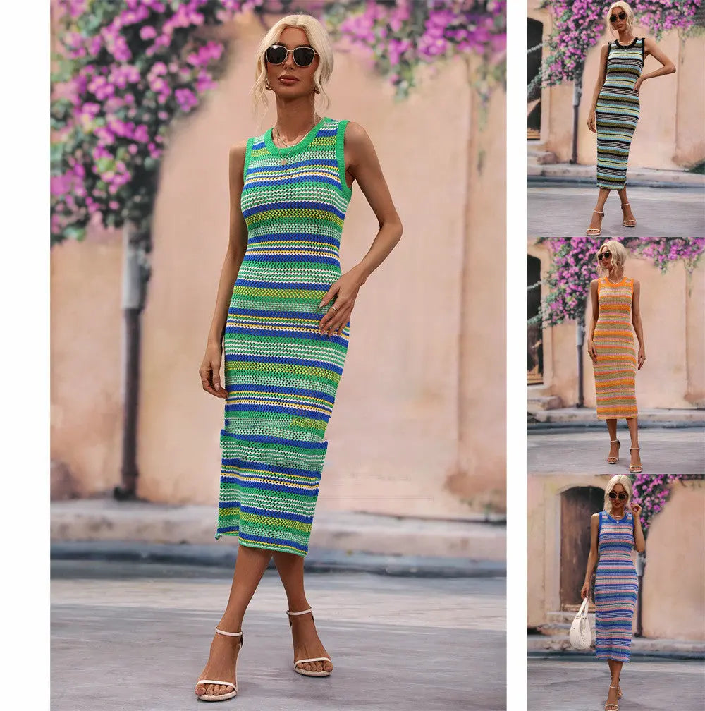 Fashion Striped Knitwear - Angel Wishes