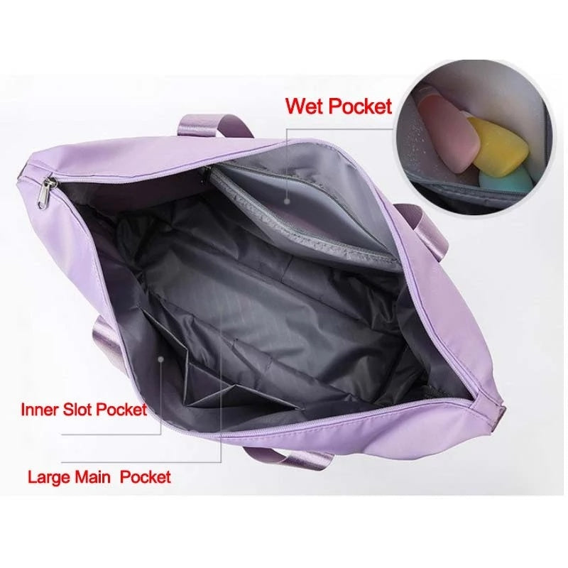 Ladies Large Capacity Waterproof Foldable Travel Bag Angel Wishes