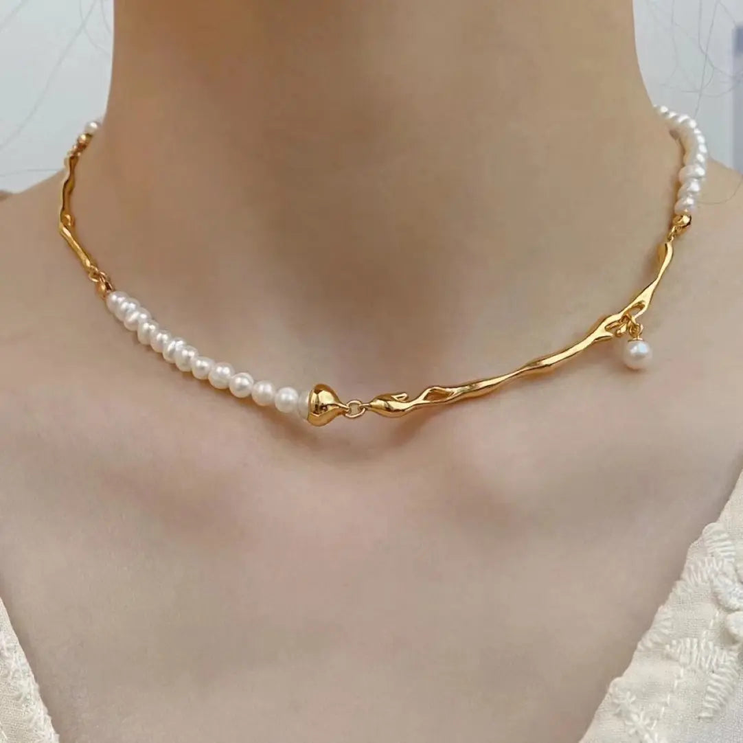 Fashionable Jewelry Pearl Necklace - Angel Wishes