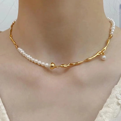 Fashionable Jewelry Pearl Necklace - Angel Wishes