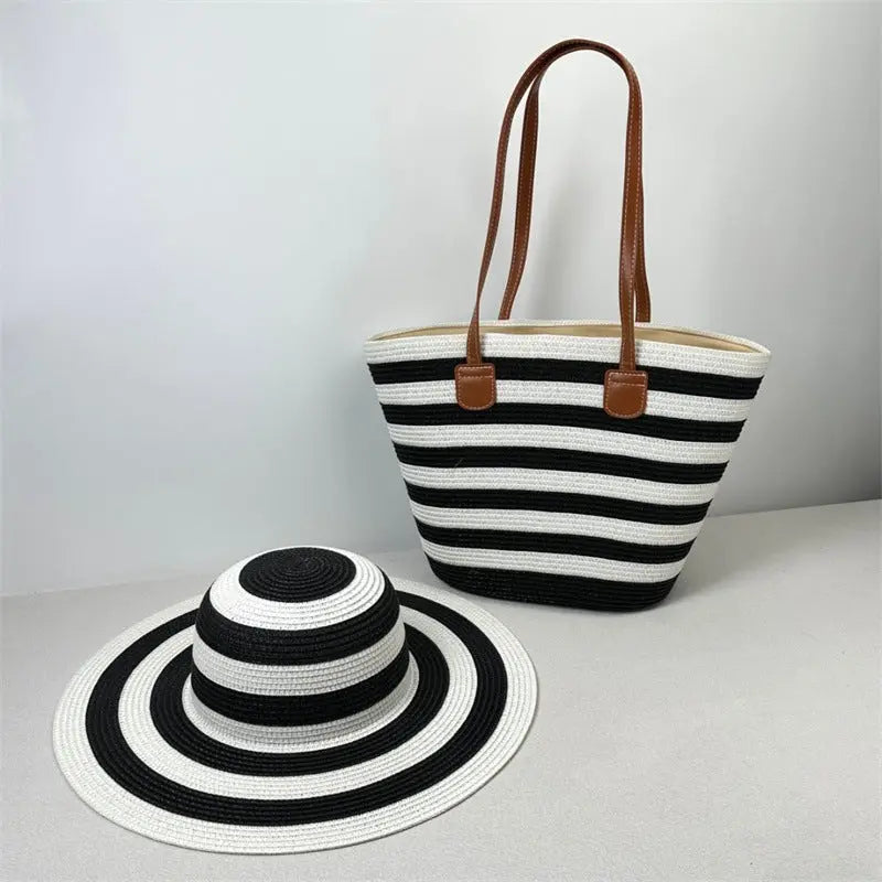 Beach Sun Hat Large Capacity Shoulder Bag Hat Suit Angel Wishes