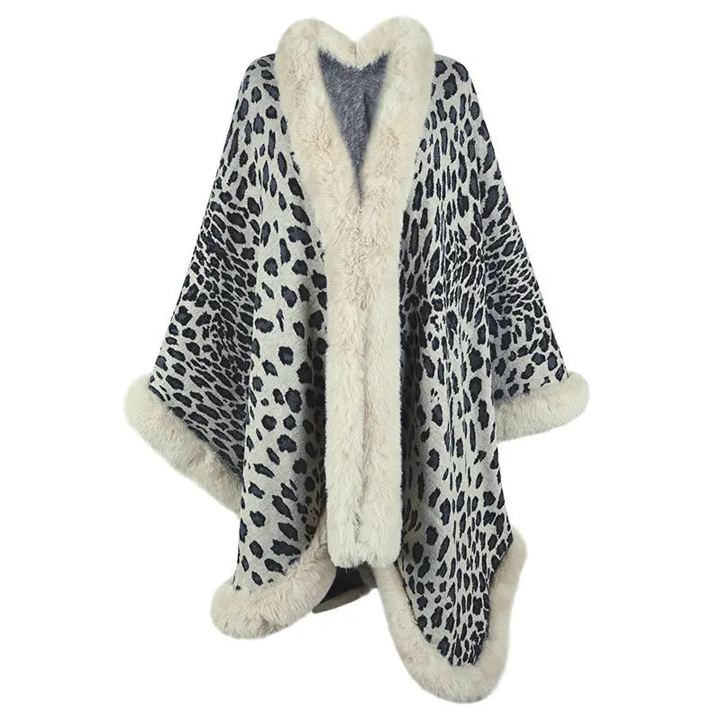 Autumn And Winter New Fur Collar Cape Cardigan For Women Angel Wishes