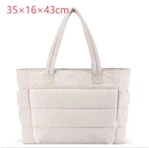 Women's Cotton Handbag Large Zipper Travel Essential Angel Wishes