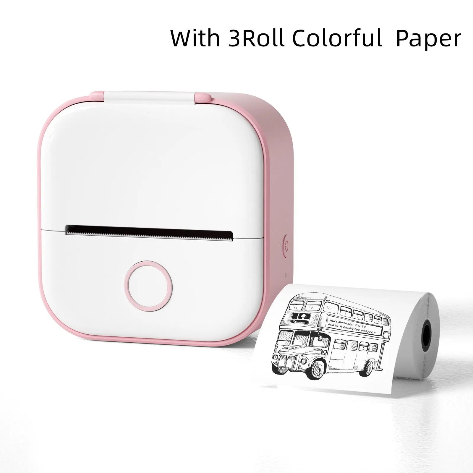 Mini Pocket Small Portable Bluetooth Cell Phone Label Thermal Printer Angel Wishes