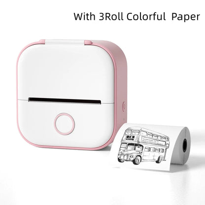 Mini Pocket Small Portable Bluetooth Cell Phone Label Thermal Printer Angel Wishes