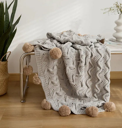 Fashion Nordic Living Room Knitted Blanket Angel Wishes