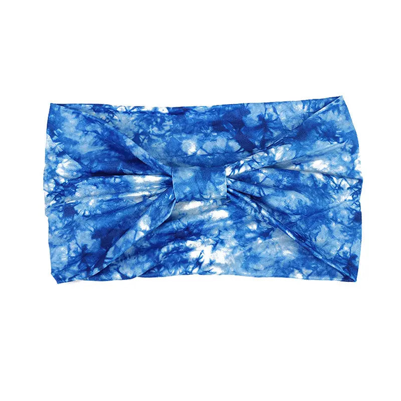 Tie-dye Sports Sweat-absorbent Hair Band Headscarf Angel Wishes