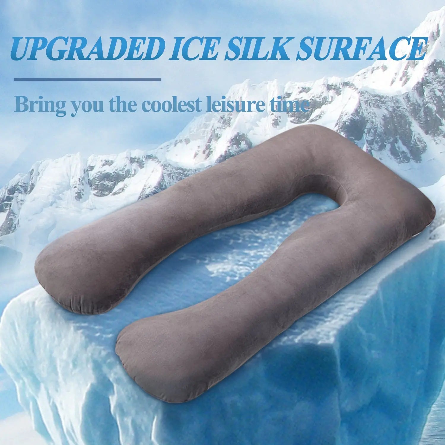 Summer Sleeping Support Pillow For Pregnant Women U Shape Maternity Pillows Pregnancy Ice Silk Angel Wishes