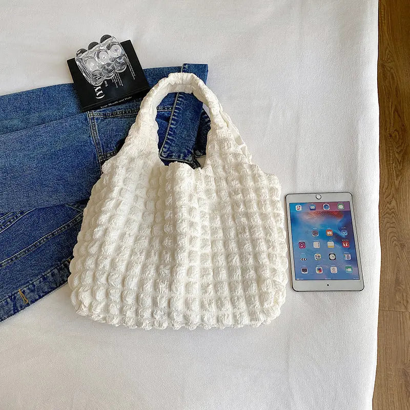 Cute Pleated Shoulder Bags Angel Wishes