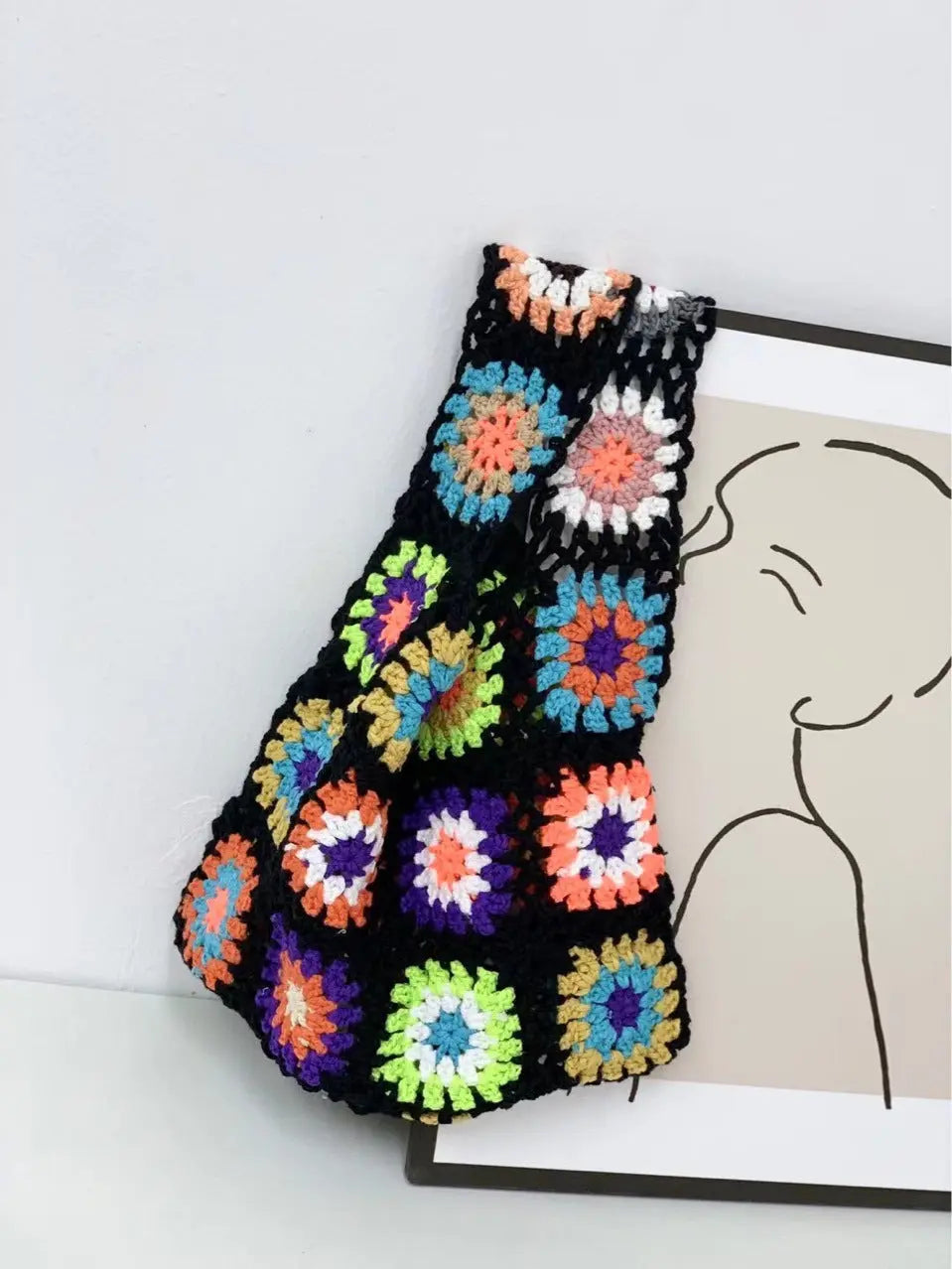 Ethnic Pattern Woven Bag - Angel Wishes