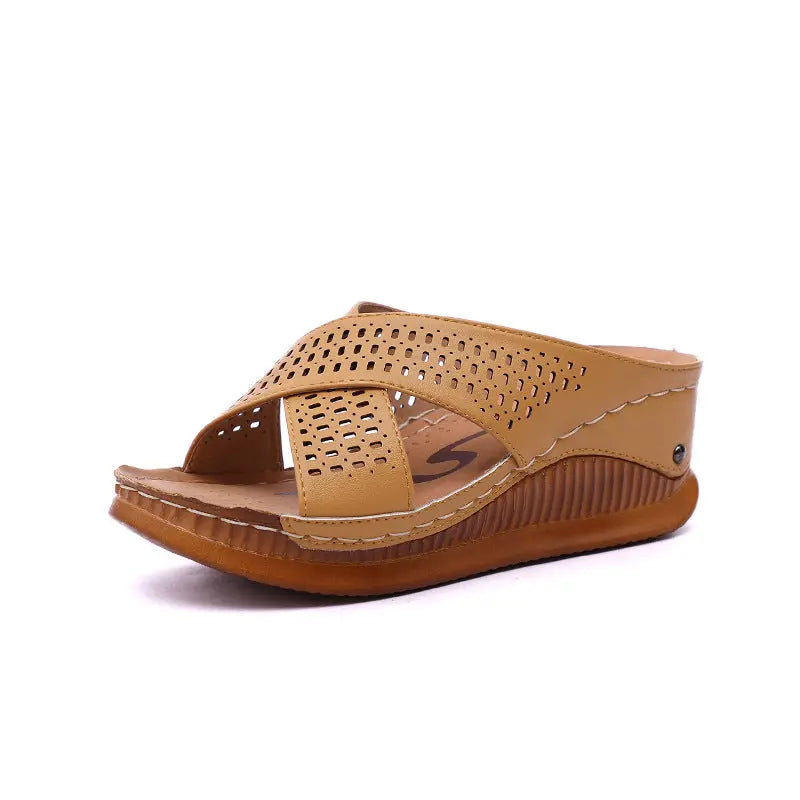 Hollow cross slippers Angel Wishes