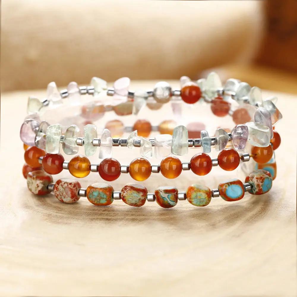 Hand-woven Agate Beads Bracelet For Women Angel Wishes