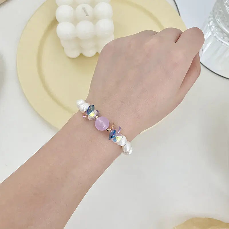 Fashion Crystal Pendant Women's Bracelet Angel Wishes
