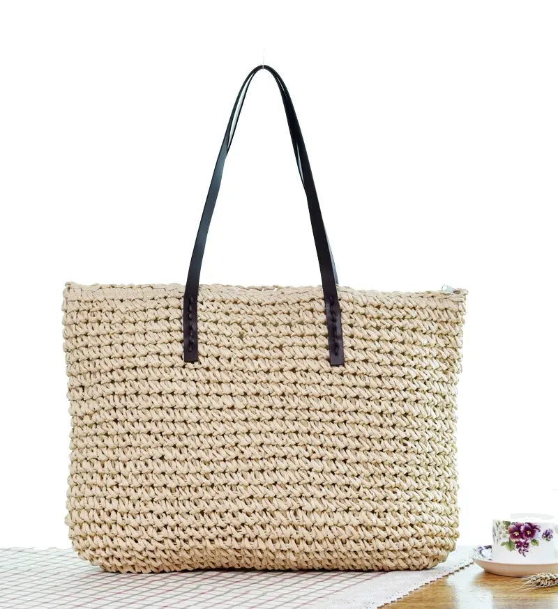 New Seaside Holiday Woven Bag Portable Angel Wishes