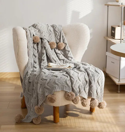 Fashion Nordic Living Room Knitted Blanket Angel Wishes