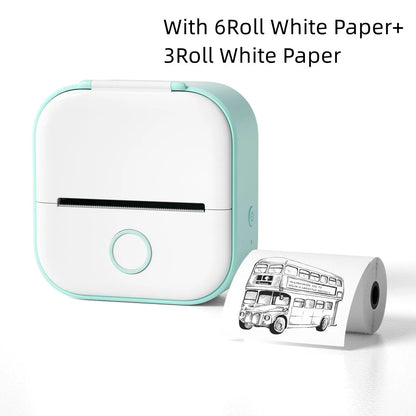 Mini Pocket Small Portable Bluetooth Cell Phone Label Thermal Printer Angel Wishes