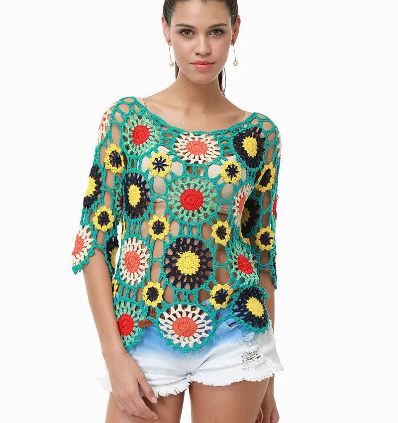 hollow-out beach cover-up Angel Wishes