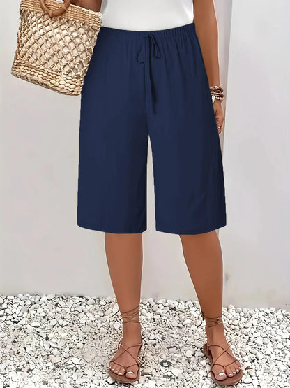 Casual Fashion Solid Colour or Cropped Shorts Angel Wishes