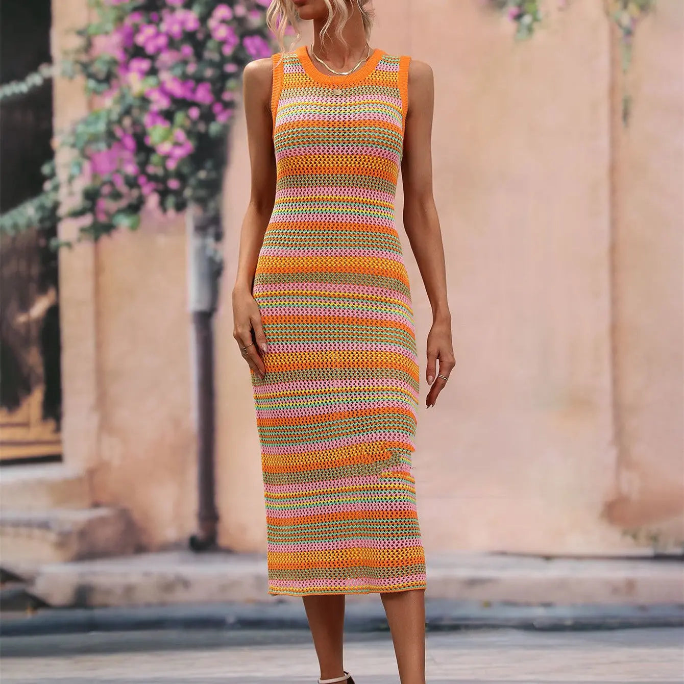 Fashion Striped Knitwear - Angel Wishes
