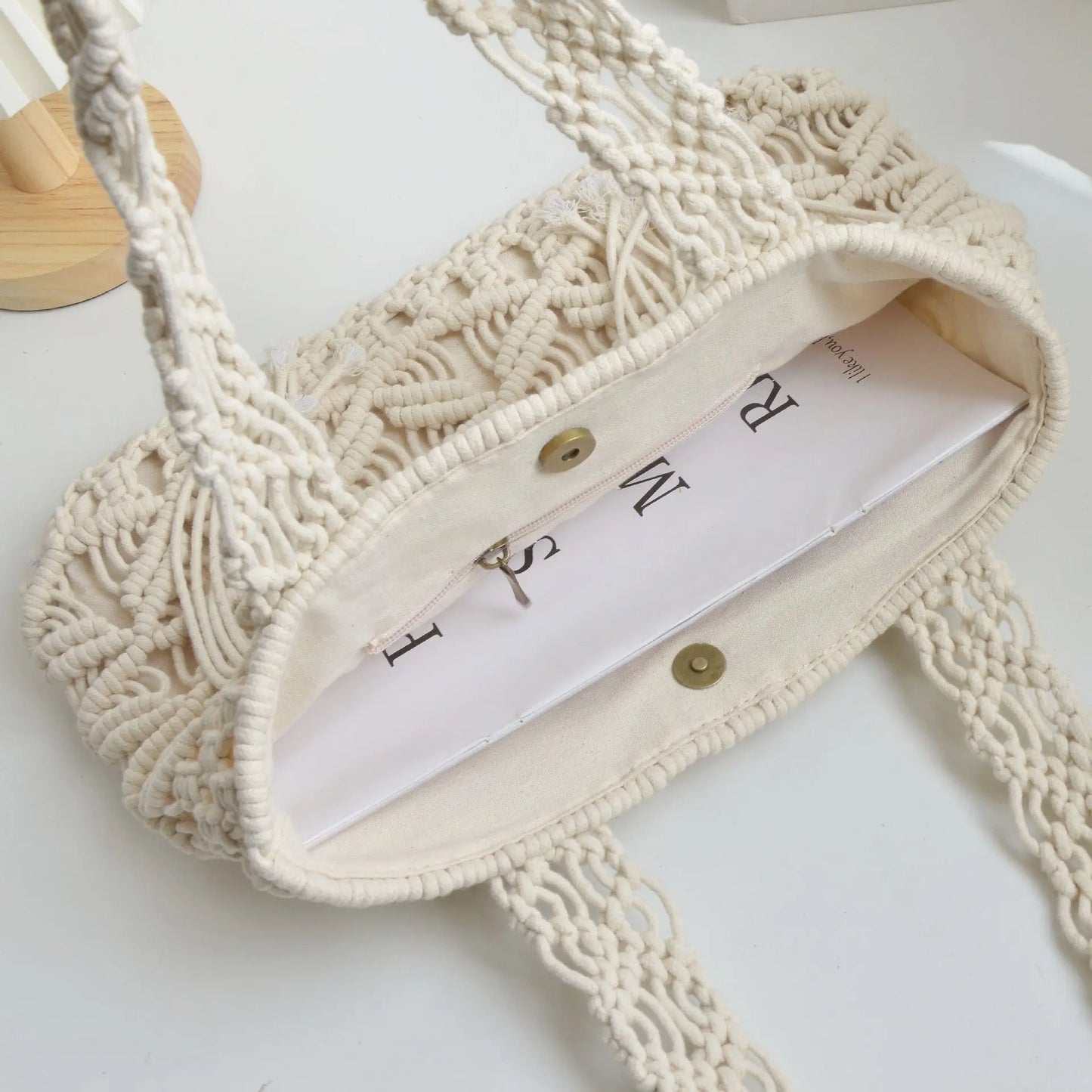 Cotton Hand-woven Bag Angel Wishes