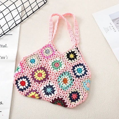 Crochet Weave Bags Vintage Hollow Bag Angel Wishes