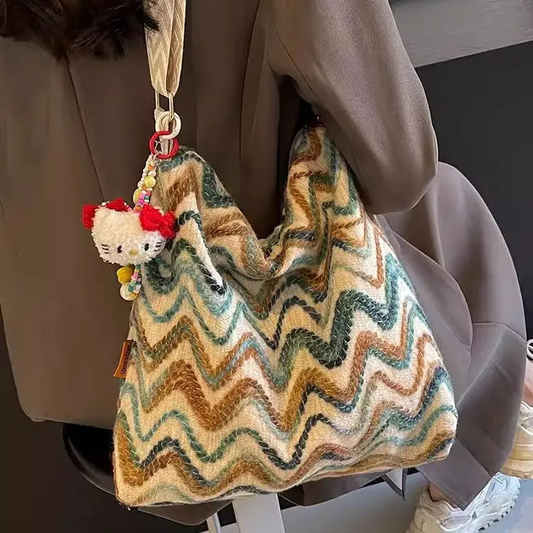 Womens Casual Ethnic-Style Embroidered Crossbody Shoulder Bag Angel Wishes
