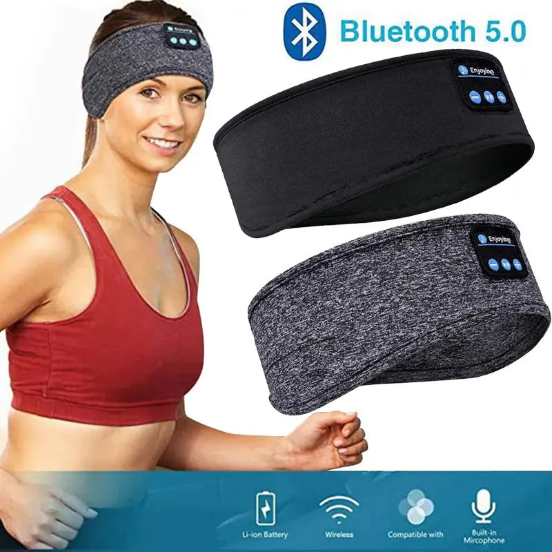 Wireless Bluetooth Headband Sleep Eye Mask Speaker Headphones Headset Sport Angel Wishes