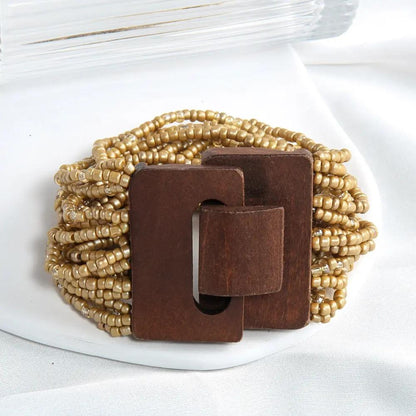 Multi-layer Elastic Stringed Beads Bracelet - Angel Wishes