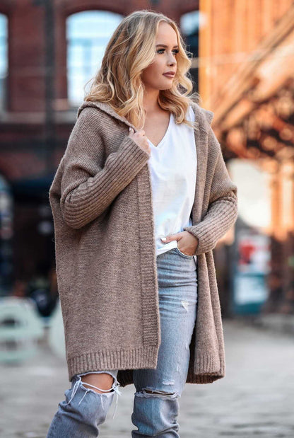 Knitted Hooded Cardigan Angel Wishes