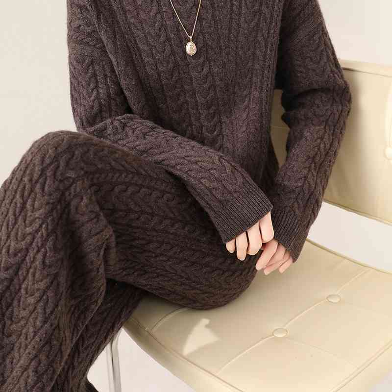 Wool Sweater And Trousers Suit Angel Wishes