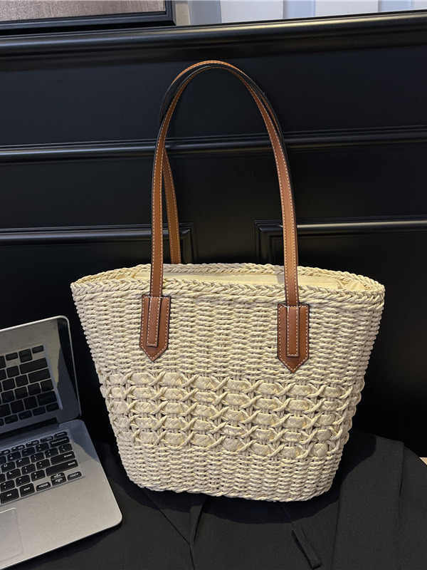Woven Vegetable Basket Tote Large Capacity Straw Bag Angel Wishes
