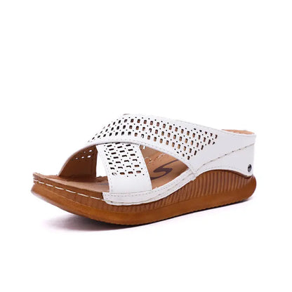 Hollow cross slippers Angel Wishes