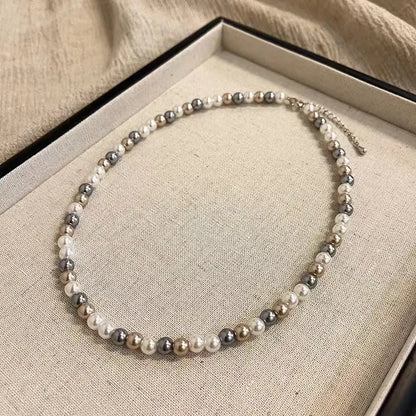 Coloured Glass Pearl Necklace - Angel Wishes