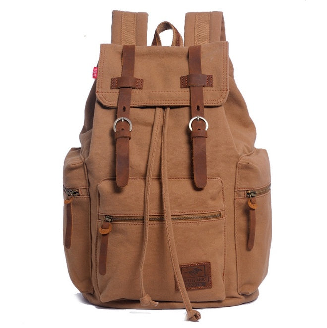 men's backpack vintage canvas backpack Angel Wishes