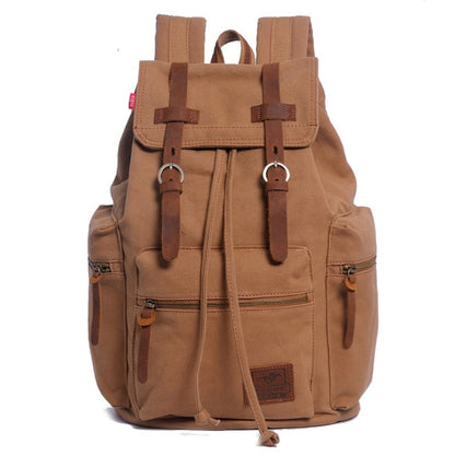 men's backpack vintage canvas backpack Angel Wishes