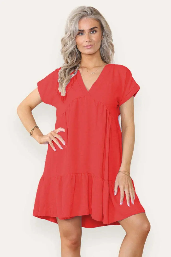 Fancy Style Tiered Smock Dress Angel Wishes