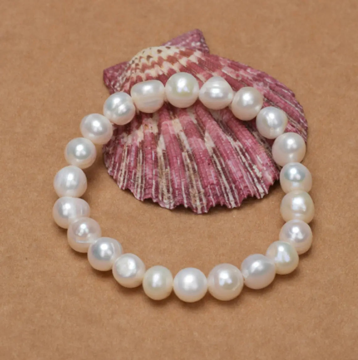 Plump White Natural Pearl Necklace Angel Wishes