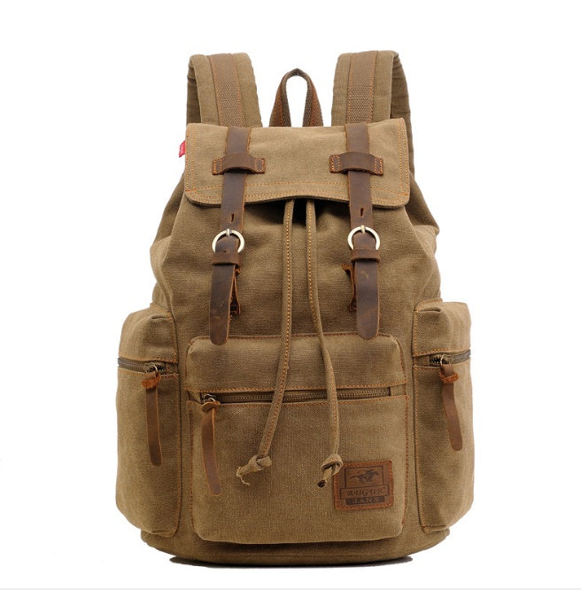 men's backpack vintage canvas backpack Angel Wishes