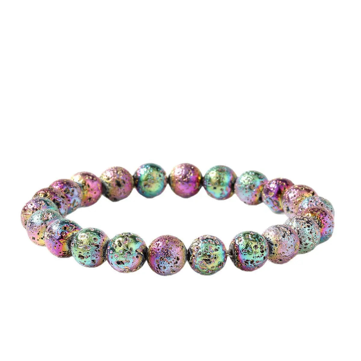 Natural Volcanic Stone Bracelet In Seven Colors Angel Wishes