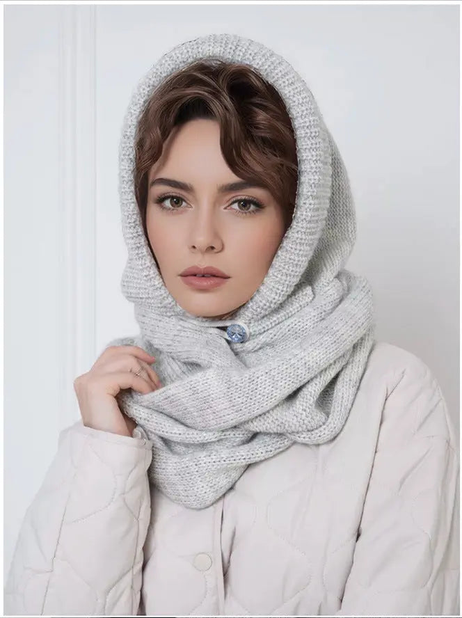 Fashion Hat and Scarf with Cross Angel Wishes
