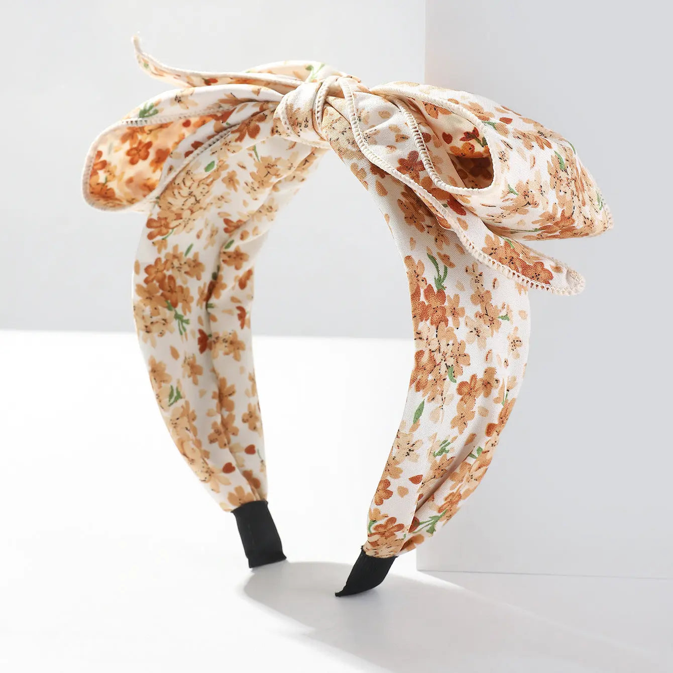 New Floral French Fashion Printed Hair Bow Hair Angel Wishes