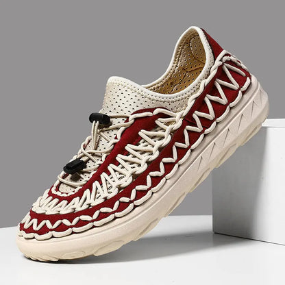 Mens Breathable Openwork Casual Mesh Slip-on Shoes Angel Wishes